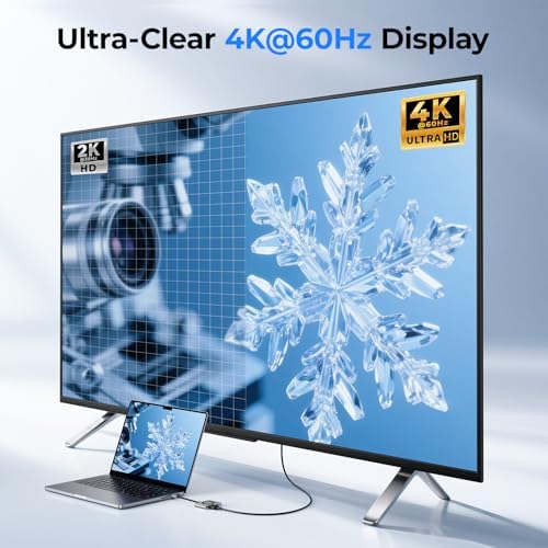 Transform Your Tech Setup with the Ray Cue 2-in-1 USB C Hub – Ultra-Fast HDMI Adapter for Vibrant 4 K@60 Hz Displays & 100 W Power Delivery – Ideal for Mac Book, i Pad, i Phone 15/16, Tablets, and Nintendo Switch – Compact Design for Effortless Home & Office Connectivity