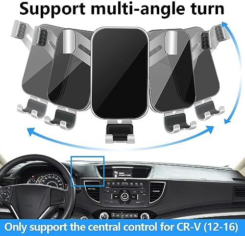 LUNQIN Premium Car Phone Holder for Honda CR-V & CR-V Hybrid (2023-2025) – Secure Mobile Cradle for Hands-Free Navigation, Charging, and Easy Access – Ultimate Auto Interior Accessory for Drivers Seeking Safety and Convenience
