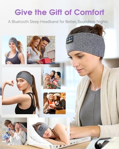 MUSICOZY Bluetooth 5.4 Sleep Headband Headphones – Ultimate Wireless Comfort for Sleep, Workouts, and Travel – The Perfect Gift for Active Lifestyles with Rapid Pairing and Sweatproof Design