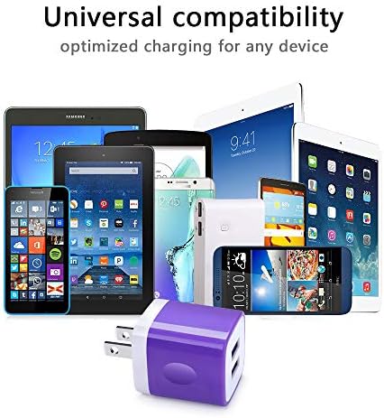 High-Speed USB Wall Charger Plug 5-Pack – 2.1 A/5 V Portable Power Cube Adapters for i Phone 16/15/14/13/12/11 Pro Max, Samsung Galaxy S24/S23/S22/S21, LG, and Moto – Ultimate Compatibility & Travel-Friendly Design for Fast Charging