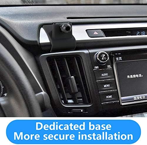 LUNQIN Toyota RAV4 Car Phone Holder (2019-2025) – Premium Adjustable Smartphone Mount with 360° Rotation for Safe Navigation and Hands-Free Calls – Perfect for LE, XLE, SE, Woodland, and RAV4 Hybrid Models – Enhance Road Safety and Accessibility with Durable Design