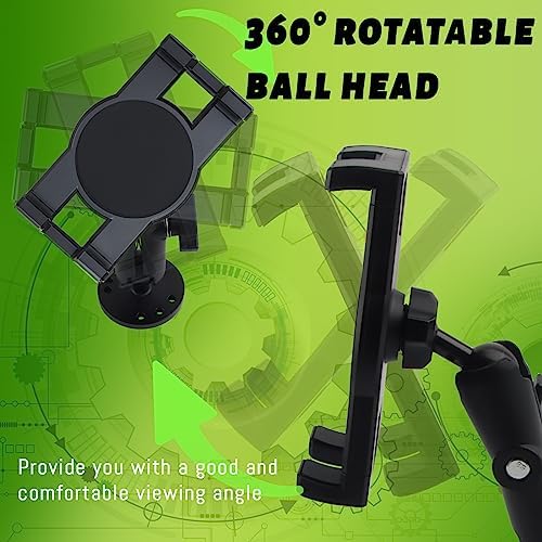 Heavy-Duty Metal Tablet Mount for Vehicles – Versatile 360° Adjustable Holder for Dashboards, Walls & Desks, Fits 7-14.6 Inch Tablets – Ultimate Stability & Quick-Release Design for On-the-Go Professionals