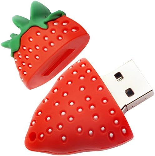 LEIZHAN 16 GB Fruit-Shaped USB Flash Drive Set – Adorable Pineapple, Carrot, Banana, and Strawberry Designs for Fun Data Storage – Perfect Gift for Students and Professionals – 64 GB Total Capacity with Enhanced USB 2.0 Compatibility – Lightweight and Durable Memory Sticks for Easy File Transfer and Backup