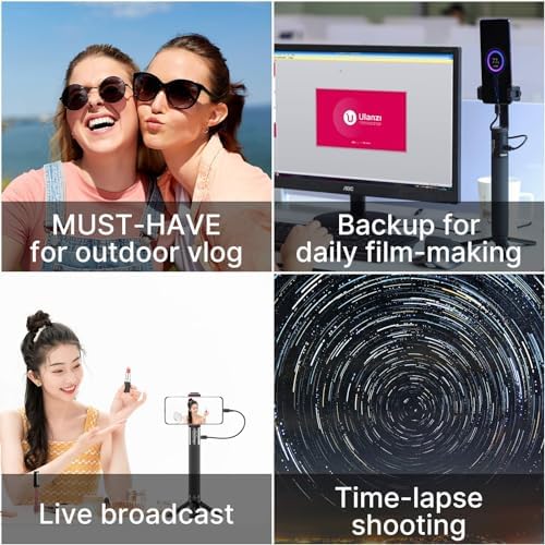 ULANZI BG-3 Multi-Function Battery Grip: 10,000 m Ah Power Bank for DSLR, Action Cameras & Smartphones – Ideal for Vlogging, Live Streaming, and Time-Lapse Photography with Ergonomic Design and Integrated Tripod Mount for Ultimate Stability