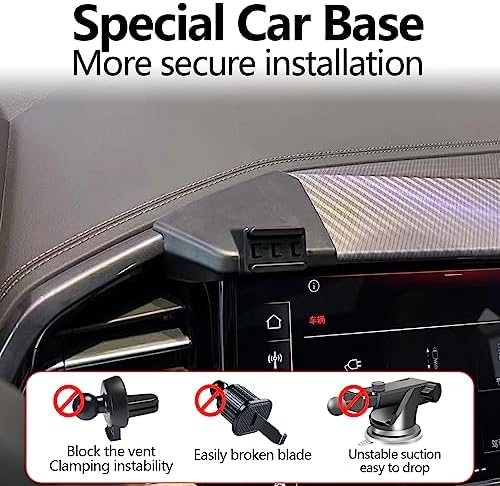 Ultimate Audi Q4 Etron 2022-2024 Car Phone Holder Mount – 360-Degree Rotating Smartphone Bracket for Enhanced Safety and Convenience in Sportback Interiors – Durable Gravity Design, Effortless Installation, and Universal Compatibility for All Mobile Devices