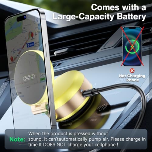 Revolutionary Magnetic Car Phone Holder – Adjustable Vacuum Suction Mount for i Phone 12-16 – Enhanced Stability on Smooth Surfaces – Foldable Design for Optimal Viewing – Hands-Free Navigation & Communication Solution – Durable Lightweight Construction for Everyday Use – Effortless Attachment with Electric Magnetic Technology – Perfect for Mirror, Glass, and Screen Surfaces – Elevate Your Driving Safety with This Essential Accessory