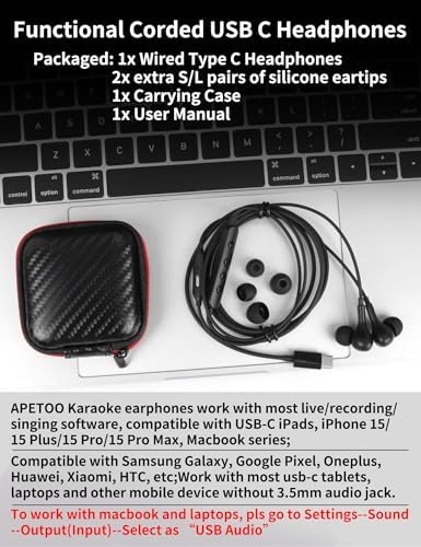 Transform Your Audio Journey: Cutting-Edge USB C Noise-Canceling Earbuds with 5 Tailored EQ Profiles & 7 Creative Voice Modulation Modes for Gaming, Karaoke, and Music Enjoyment – Immerse Yourself in Rich Hi-Fi Stereo with Powerful Bass & Crystal-Clear HD Microphone – Seamless Compatibility with All USB C Devices for Everyday Use, Workouts, and Leisure – Superior Clarity and Comfort for the Ultimate Sound Enthusiast