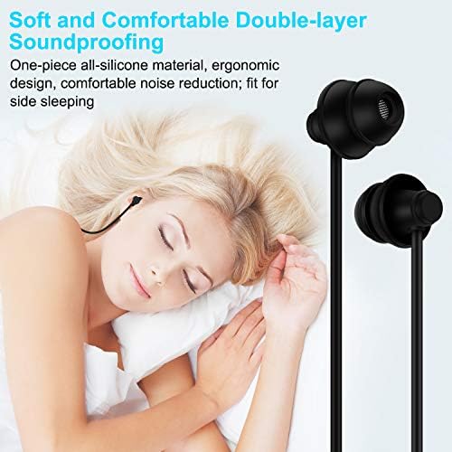 GOOJODOQ Bluetooth Sleep Headphones for Ultimate Comfort and Insomnia Relief – Soft In-Ear Wireless Earbuds with 15 Hours Playtime, Built-in Mic, and Ergonomic Design for Side Sleepers, Gym, and Relaxation – Enhanced Bluetooth 5.0 Connectivity and Sound Quality