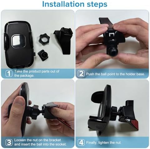 Subaru Outback 2021-2024 Car Phone Holder Mount – 360-Degree Adjustable Dashboard Bracket for 4.0″-7.0″ Smartphones, Ideal for Hands-Free Navigation and Enhanced Driving Safety, Premium Quality Accessory for i Phone and Android Users