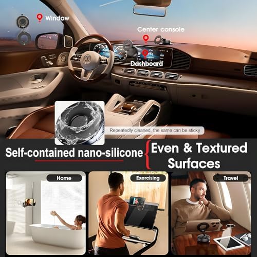 Revolutionary Magnetic Car Phone Holder for Mag Safe – 360° Adjustable Suction Cup Mount for Optimal Smartphone Positioning – Universal Compatibility for i Phone and Android – Enhance Safety and Accessibility While Driving – Perfect for Busy Lifestyles and Hands-Free Navigation
