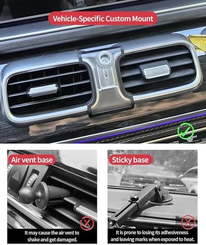 Luxury Wireless Charging Phone Holder for Mercedes Benz GLE & GLS Class (2020-2025) – 360-Degree Rotating Mobile Mount for Effortless Navigation and Hands-Free Convenience – Sleek Automotive Accessory with Quick Installation and Superior Compatibility