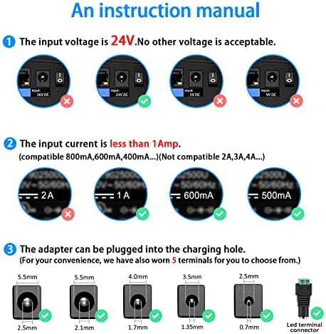 Versatile 24 V 1 A Power Adapter – Universal AC to DC Converter for Seamless Security Camera and Router Power Supply – Durable US Plug Design with Built-In Safety Features for Reliable Performance and Fast Charging