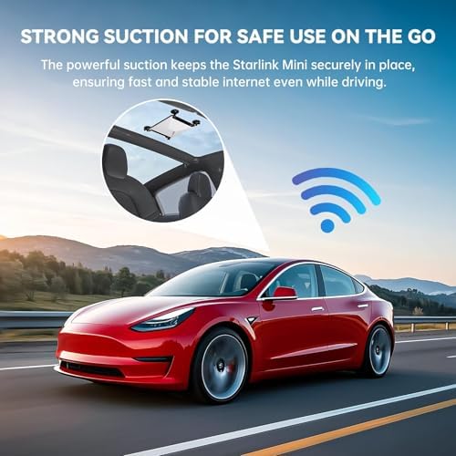 Ultimate Starlink Mini Mount: Universal Silicone Suction Cup Holder for Reliable Satellite Connectivity on Car Windshields & Glass Roofs – Lightweight, Durable Design for Effortless Installation and Secure Grip on the Go