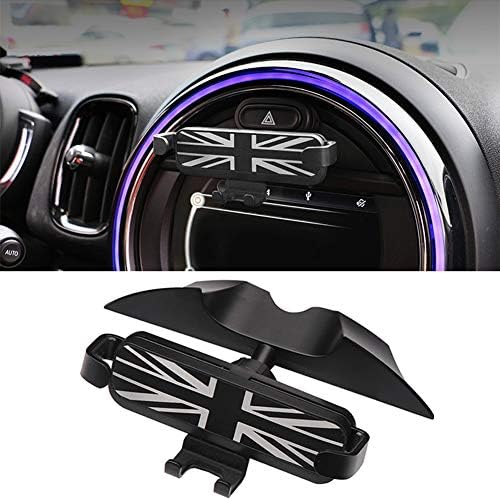 Hesanzol Mini Cooper Phone Holder – Premium Navigation Mount for F-Series Models S, JCW, One, F54, F55, F56, F57, F60 – 360-Degree Rotating Mobile Cradle with Enhanced Compatibility and Secure Grip for Optimal Driving Safety