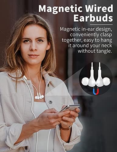 Samsung USB C Earbuds – High-Performance Wired Headphones with Magnetic Design, Noise Cancelling, and Microphone for S23 FE, S22, S21, S20, A53, A54 – Immerse in Superior Bass Stereo Sound and Effortless Volume Control