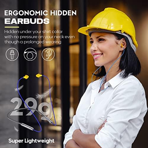 MIPEACE Bluetooth Neckband Earbuds with 29 d B Noise Cancellation – 19+ Hours Long Battery Life, IPX5 Sweatproof Design for Active Lifestyles – Ergonomic Wireless Earplugs with Seamless Connectivity and User-Friendly Controls in Stylish Gray