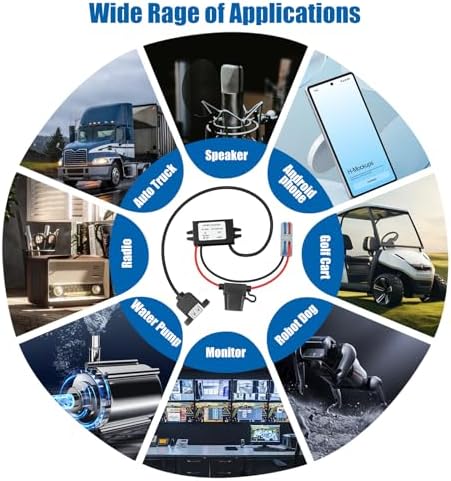 Rugged IP67 Waterproof USB Charging Hub – High-Efficiency DC-DC Converter for Trucks, Off-Grid Solar Systems, and Marine Use – 10-90 V to 5 V 3 A (15 W) Power Supply for Extreme Conditions – Durable, Dustproof, and Shock-Resistant for Reliable Charging Anytime, Anywhere