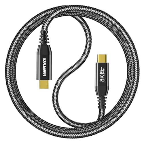 (3-Pack 5FT) 40Gbps USB C for Thunderbolt 4 Cable, [8K@60Hz/Dual 4K@60Hz] USB C Monitor Cable, 40Gbps Data Transfer, USBC Video Cord, 240W Charging for iPhone 16,Samsung,MacBook,iPad,Lenovo,SSD,KYY – Enhanced Compatibility and Speed
