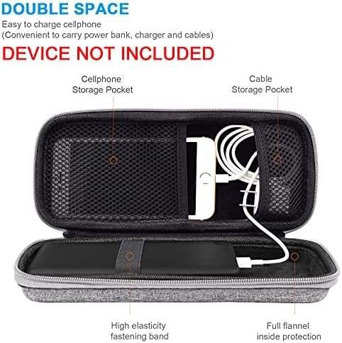 Ultimate Medium Power Bank Hard Travel Case for RAV Power, Anker, INIU, and Miady Models – Durable EVA Storage Solution with Enhanced Protection and Accessibility for Portable Chargers on the Go