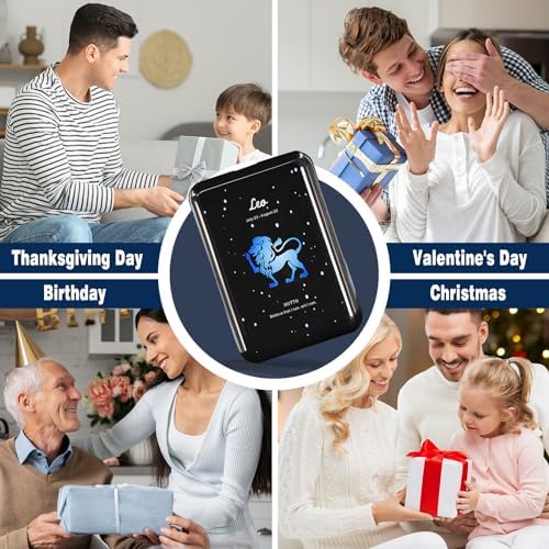 Compact 10000 m Ah Mini Power Bank – Fast Charging Portable USB-C Charger with Virgo Constellation Design for i Phone, Samsung, and Tablets – Ideal Gift for Tech Enthusiasts and Festival Celebrations – Enhanced Portability and Efficiency