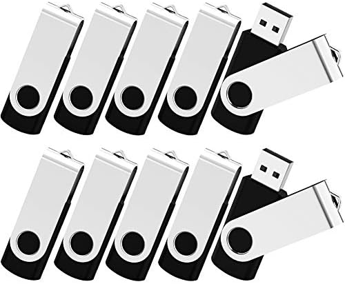 KOOTION 10-Pack 8 GB USB Flash Drives – High-Speed, Portable Memory Sticks with Keychain Design for Effortless Data Transfer and Storage Solutions – Compatible with PCs, Laptops, and Consoles