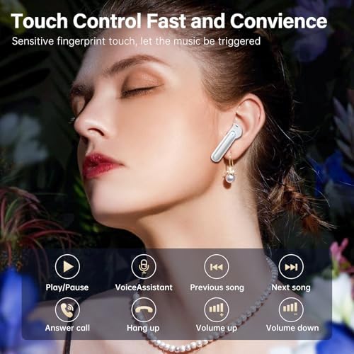 A10 Pro Wireless Earbuds – Advanced Bluetooth 5.3 Hi-Fi Stereo Headphones with 50 Hours Playtime, ENC Noise Cancellation for Superior Clarity, IPX7 Waterproof for Active Users, LED Battery Monitor – Ideal for Gym, Running, and Everyday Connectivity – Sleek Black Design