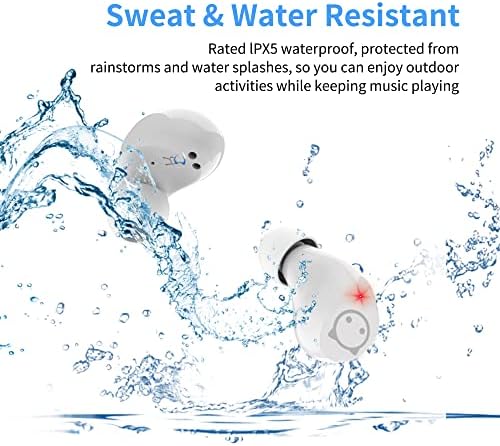 Adorable Kids’ Wireless Earbuds with Bluetooth 5.0 – Waterproof Sport Stereo Earphones for Seamless Connectivity and Enhanced Audio Experience – Perfect for Music, Gaming, and Learning on i Phone/Android – Fun, Durable Design with Noise Reduction and Built-in Mic