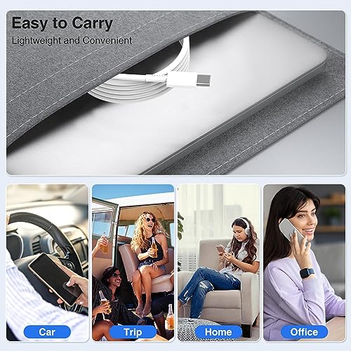 Revolutionize Your Charging Routine with the Enhanced 2-Pack USB-C Magnetic Apple Watch Charger – Fast Charging Cable for Ultra 2, SE (2 nd Gen), Series 10-3 FT Length, Effortless Compatibility with All Models – Durable, Reliable, and Perfect for On-the-Go Power Needs