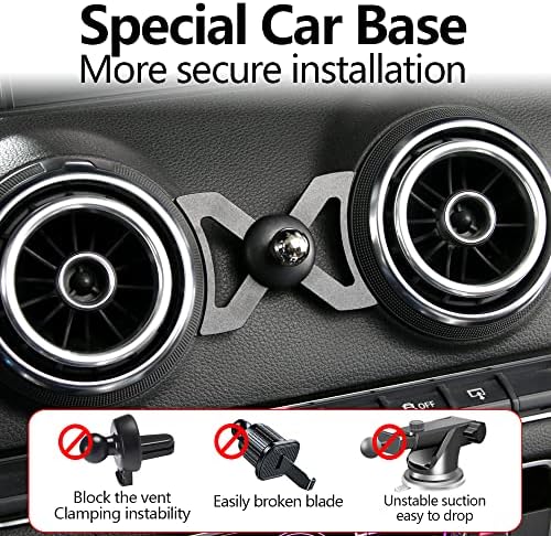 Premium 360-Degree Rotating Car Phone Holder Mount for 2021-2024 Audi A3, S3, RS3 – Ultimate Smartphone Bracket for Enhanced Safety and Convenience in Vehicle Interior Accessories