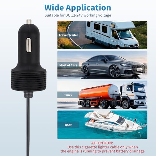 Starlink Mini 3-in-1 Waterproof Power Cable – 10 FT Versatile 12 V-24 V Car Charger & USB C/DC Adapter for Reliable Outdoor Connectivity – Enhanced Durability & Speed for Starlink Mini Accessories