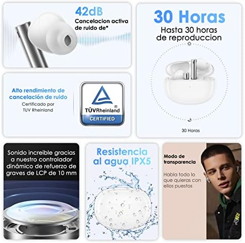 Unleash Superior Sound with realme Buds Air 3 Wireless Earbuds – Advanced Active Noise Cancellation, Enhanced 10 mm Dynamic Bass, and 30 Hours of Continuous Playtime in Striking Lemans Blue – IPX5 Water-Resistant Design for Ultimate Durability and Comfort During Workouts – Effortless Device Compatibility for Professionals and Audio Enthusiasts Seeking Quality and Style