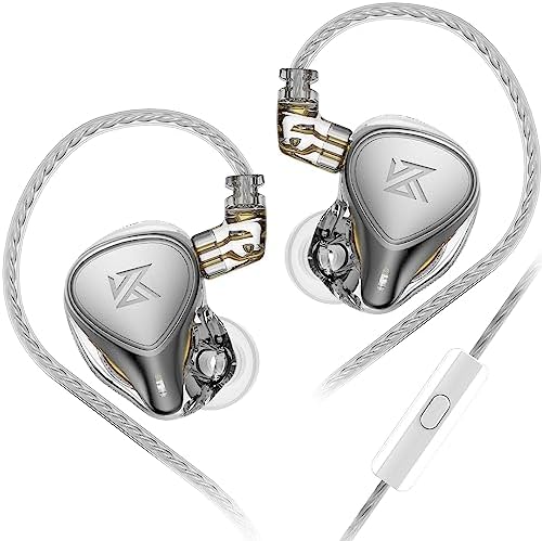 erjigo ZEX Pro Triple Hybrid Driver Hi-Fi In-Ear Earphones with Detachable Silver-Plated Cable (Pearl Finish) – Premium Audiophile Sound, Unmatched Comfort, and Versatile Device Compatibility for Enhanced Listening Experience