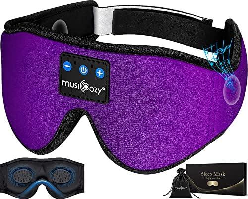 Ultimate Bluetooth Sleep Mask with High-Definition Sound: Perfect for Side Sleepers Seeking Unmatched Comfort and Entertainment – Experience Enhanced Connectivity, Crisp Audio, and Stylish Relaxation for Restful Nights and Mindful Moments – Ideal Gift for Music Lovers and Meditative Souls