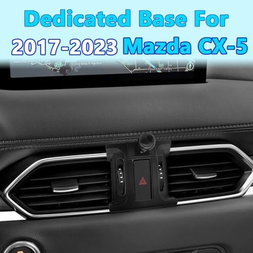 TTMIC 360-Degree Car Phone Holder Mount for Mazda CX-5 (2017-2023) – Secure Smartphone Cradle with Sleek Design for Enhanced Navigation and Connectivity, Perfect for i Phone & Samsung Users – Effortless Installation, Sturdy Construction, Elevate Your Driving Experience Today