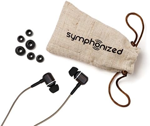 Elevate Your Audio Experience with Symphonized MTRX 2.0 Premium Wired Earbuds – Stylish Wood In-Ear Headphones Featuring Noise Isolation, Built-in Microphone & Volume Control, Ideal for Android Devices, Computers & Laptops (Gun Metal Finish) – Exceptional Sound Quality & Comfort for Music Lovers and Professionals