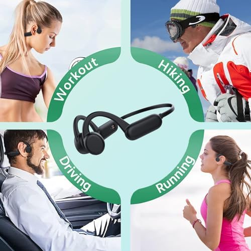 Revolutionize Your Swim: Bluetooth 5.3 Bone Conduction Headphones with 8 GB MP3 Storage – IPX8 Waterproof Open Ear Design for Ultimate Audio Enjoyment and Safety During Workouts