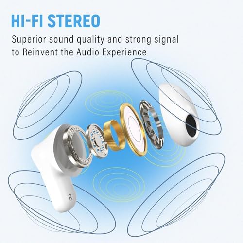 Elevate Your Audio Experience with ANCwear Bluetooth 5.3 True Wireless Earbuds – High-Fidelity 13 mm Drivers for Audiophiles, Chic Mini Handbag Charging Case, 22-Hour Playtime in Elegant Classic Pink – Ideal for Professionals and Music Enthusiasts On the Move