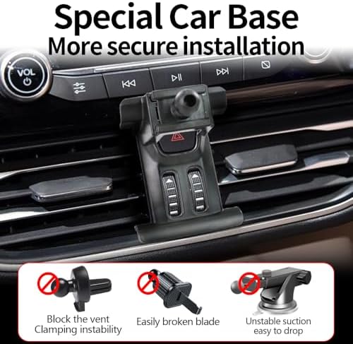 Ford Escape 2020-2024 Car Phone Holder – 360-Degree Rotating Dashboard Mount for Secure Mobile Access – Premium Quality Phone Cradle with Adjustable Viewing Angles – Effortless Installation & Non-Slip Grip for Enhanced Safety and Style