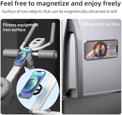 Ultimate Dual Magnetic Phone Holder for Car & Gym – Advanced Mag-Safe Compatible Mount with Superior Magnet Technology for i Phone 15, 14, 13, & 12 Pro Max – Achieve Unmatched Stability and 360-Degree Accessibility for On-the-Go Convenience