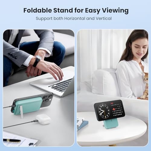 Advanced Magnetic Wireless Power Bank – 10800 m Ah Portable Charger with Foldable Stand, LED Battery Indicator, and 25 W Fast Charging for i Phone 16/15/14/13/12 Pro/Pro Max/Plus – Ultimate Compatibility and Convenience