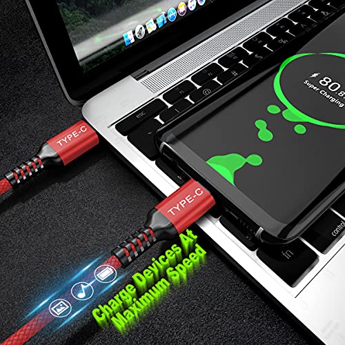 Basesailor 10 ft USB C to USB C Power Delivery Charging Cable – 100 W Fast Charger for i Phone 16/15 Pro Max, Mac Book, i Pad Air 4/5, Mini 6, and Samsung Galaxy S22/S23/S24/S25 – Durable 2 Pack for Enhanced Speed and Efficiency