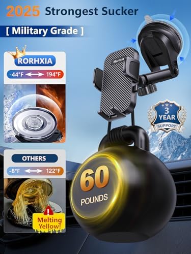 Military-Grade 3-in-1 Car Phone Holder: Unmatched Stability & Flexibility with 2025’s Best Suction Cup for Dashboards, Windshields, and Vents – Universal Compatibility for i Phone and Samsung – Hands-Free Safety and Convenience for Every Driver