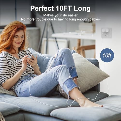 Power Up with the 30 W USB-C Fast Charger for i Phone 16 & 15 Series | 10 FT Type-C Cable for Unmatched Convenience | Compatible with i Phone 15 Pro Max, i Pad Pro & Samsung Galaxy S24 Ultra Plus | Rapid Charging with Advanced Safety Features for Ultimate Device Reliability