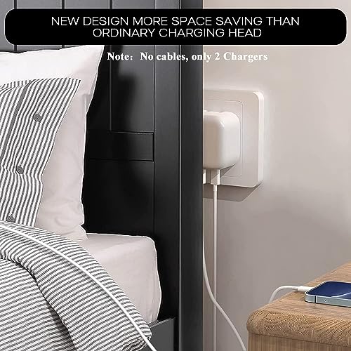 Ultra-Fast Dual USB-C Wall Charger for i Phone 15 – 40 W Power Delivery Adapter, Compact and Foldable Design for On-the-Go Charging, Ideal for i Phone 15/14/13 Pro, i Pad, and More – Maximum Efficiency with Enhanced Safety Features