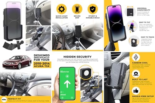 Premium Smartphone Holder for 2010-2014 Acura TSX – Enhanced Hands-Free Navigation & Robust Durability for Safe Driving Experiences