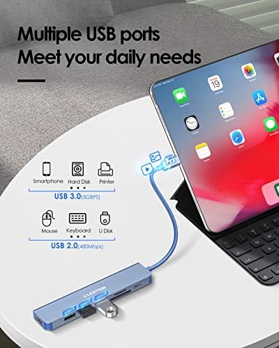 Elevate Your Connectivity with the LENTION USB C Hub: 100 W Fast Charging, 4 K HDMI Output, Dual Card Reader, and Versatile USB 3.0/2.0 Compatibility for Mac Book Pro, Mac Air, Surface, Chromebook, and More – Sleek Space Gray Design for Professionals and Creatives Seeking Enhanced Performance and Productivity