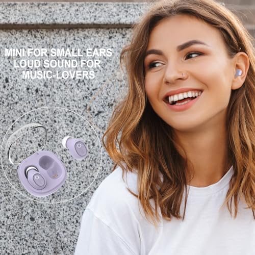 Compact Bluetooth Earbuds for Women – Ergonomically Designed Mini Wireless Earphones for Small Ear Canals Offering Superior Sound Quality, AI-Powered Dual Mic Clarity, Sweat-Resistant Comfort, and Customizable Audio Experience for Active Lifestyles