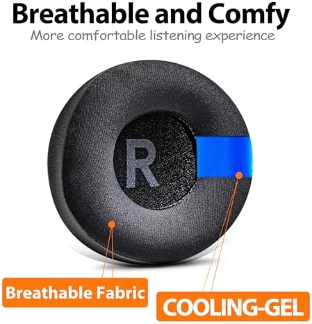 Upgrade Your Jabra REVO Headphones with TRANSTEK Premium Memory Foam Earpads – Luxurious Hybrid Velour for Ultimate Comfort, Effortless Installation, and Exceptional Sound Isolation for Audiophiles and Casual Listeners
