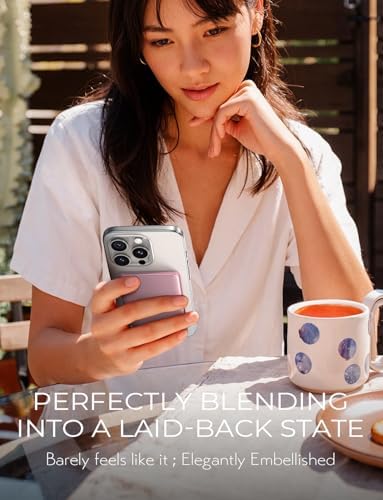 LISEN 0.3-Inch Ultra Slim Mag Safe Portable Charger for i Phone – 5000 m Ah Wireless Battery Pack for Effortless Travel Charging – Essential Magnetic Power Bank Compatible with i Phone 16 Pro Max/15/14/13/12 – Fast Charging, Lightweight Design for On-the-Go Convenience