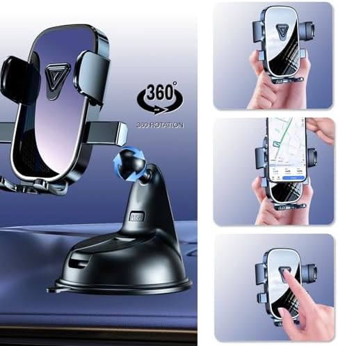 Marine-Grade Suction Cup Phone Holder for Boats – Universal Smartphone Mount for Kayaking, Sailing, and Marine Adventures – Heavy-Duty Dashboard Stand for i Phone, Samsung, Google – Enhanced Stability and Viewing Flexibility